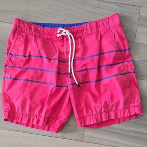Tommy Hilfiger Bright Pink Swim Trunks